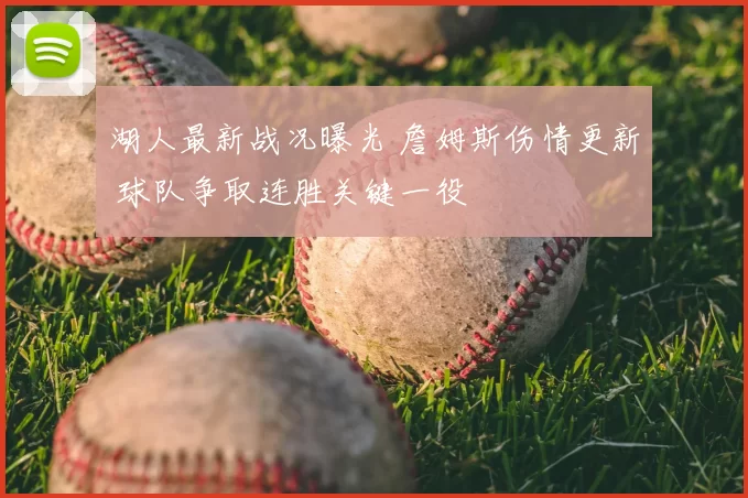 湖人最新战况曝光 詹姆斯伤情更新 球队争取连胜关键一役