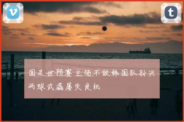 国足世预赛主场不敌韩国队孙兴慜两球武磊屡失良机